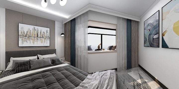 SCRN-都市花园三室-装修设计方案