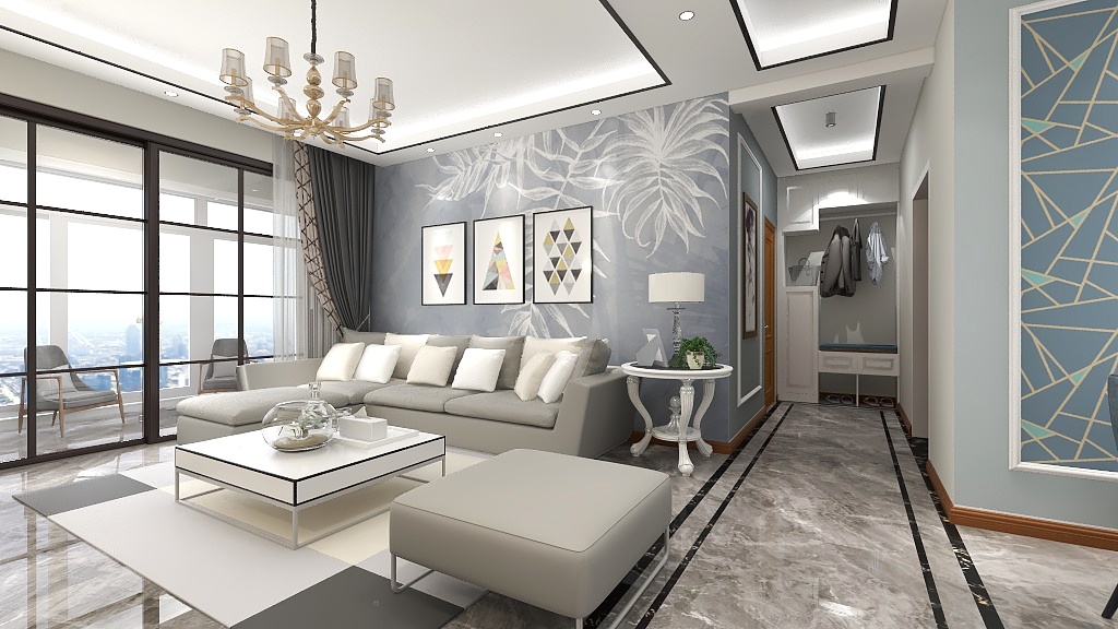 北上京装饰-保利樾府-无吊顶-装修设计方案