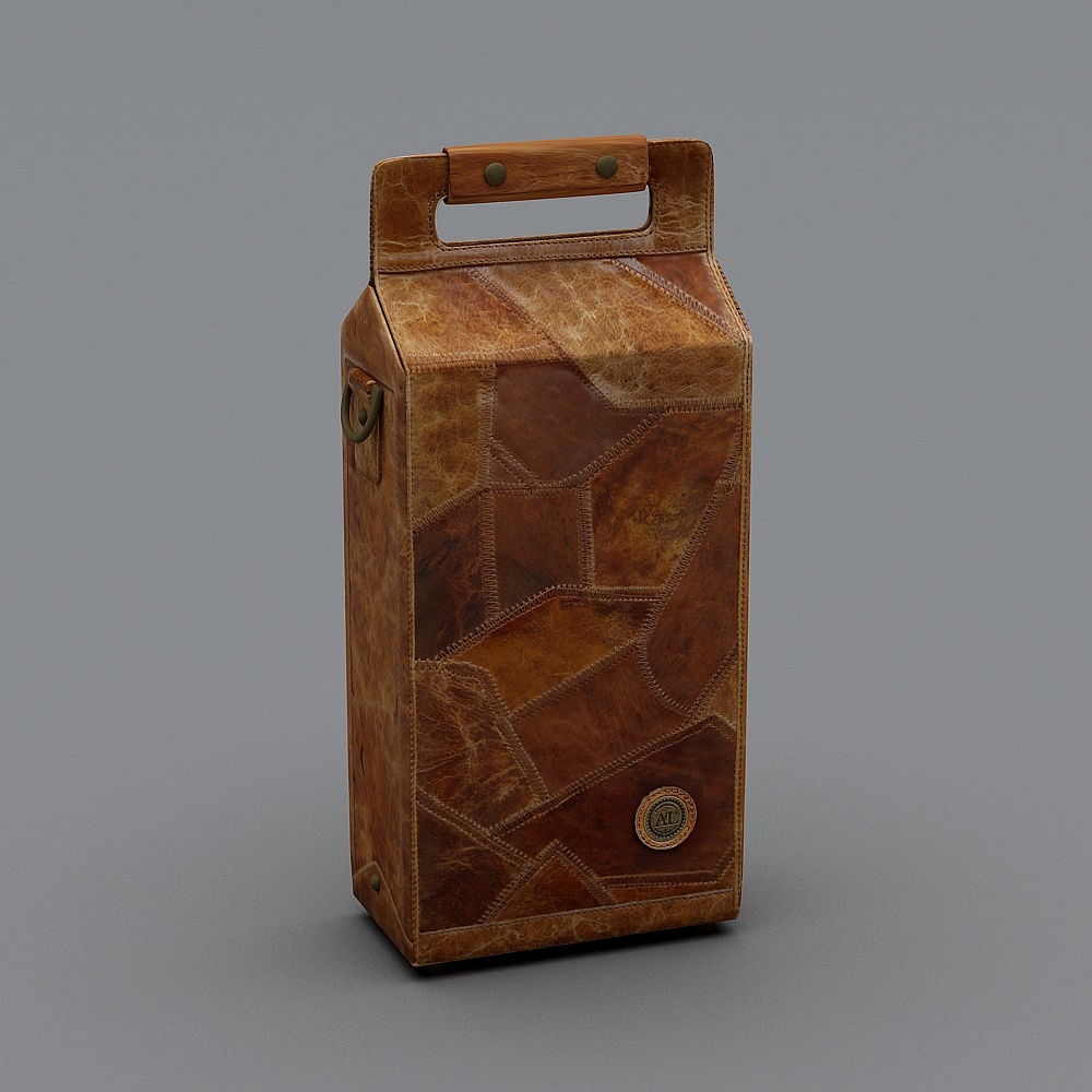 雅莎罗_美式_LAAD004_双支红酒盒3D模型