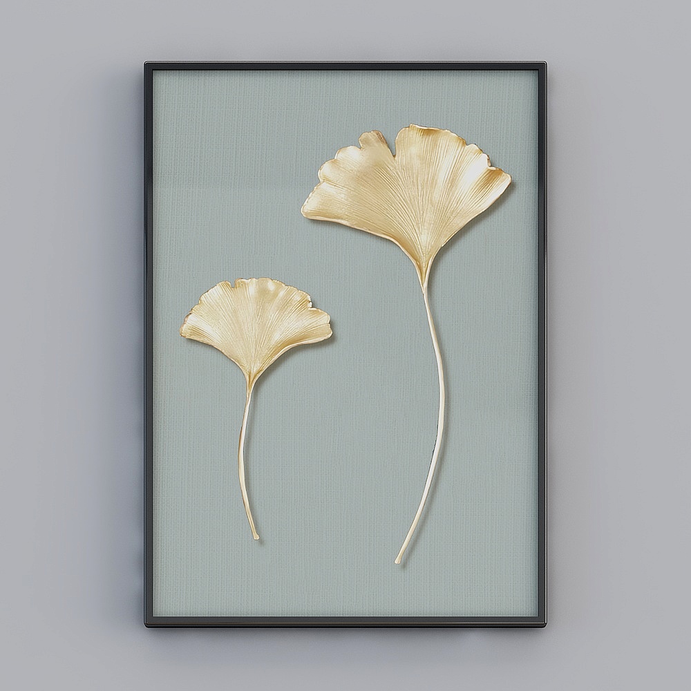 荣耀佳画-F-简约现代-29008-植物花卉装饰画3D模型