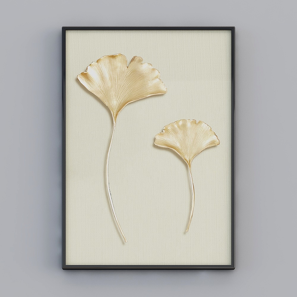 荣耀佳画-F-简约现代-28968-植物花卉装饰画3D模型