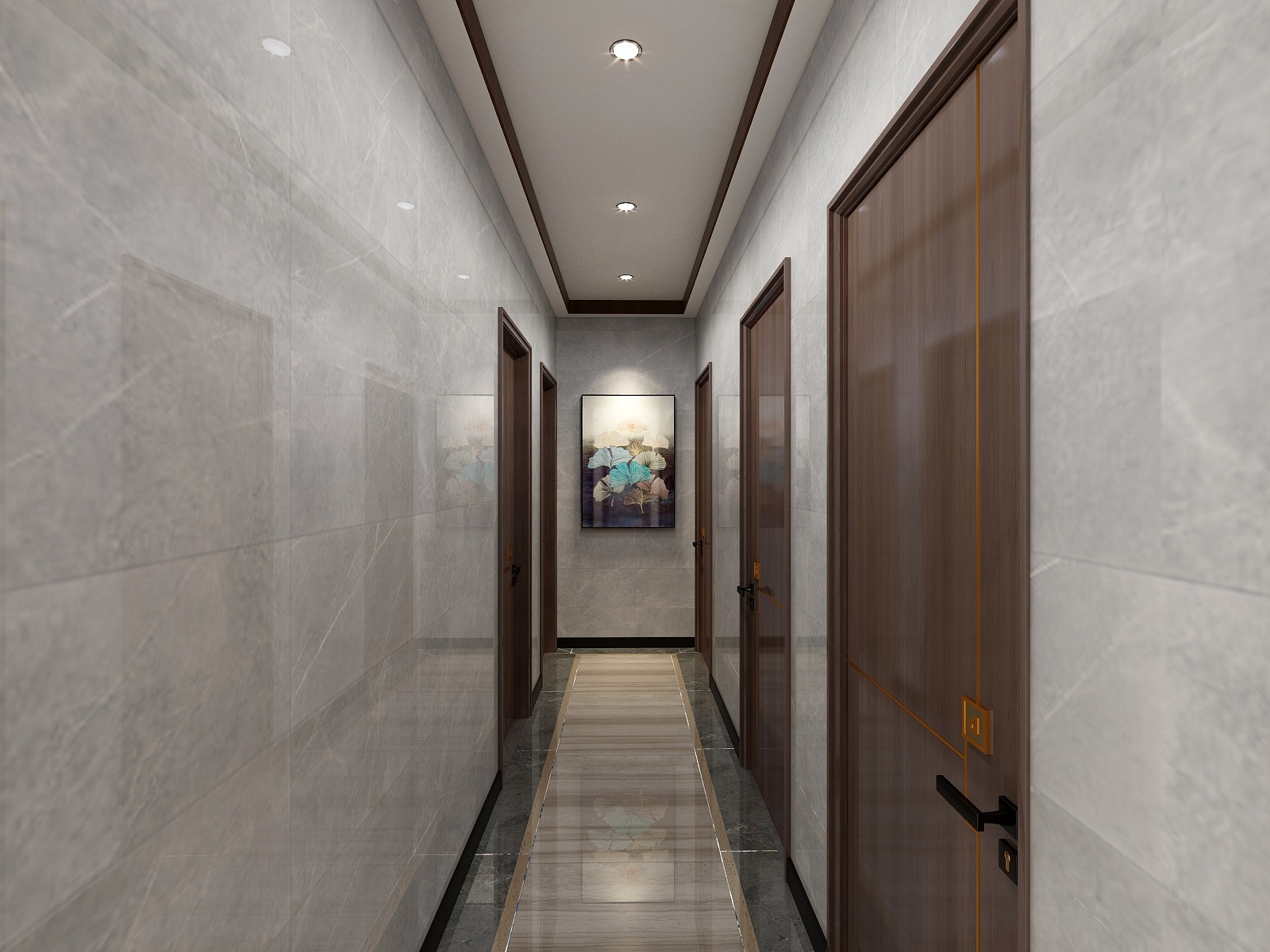 李青越-131㎡新中式四居室装修效果图