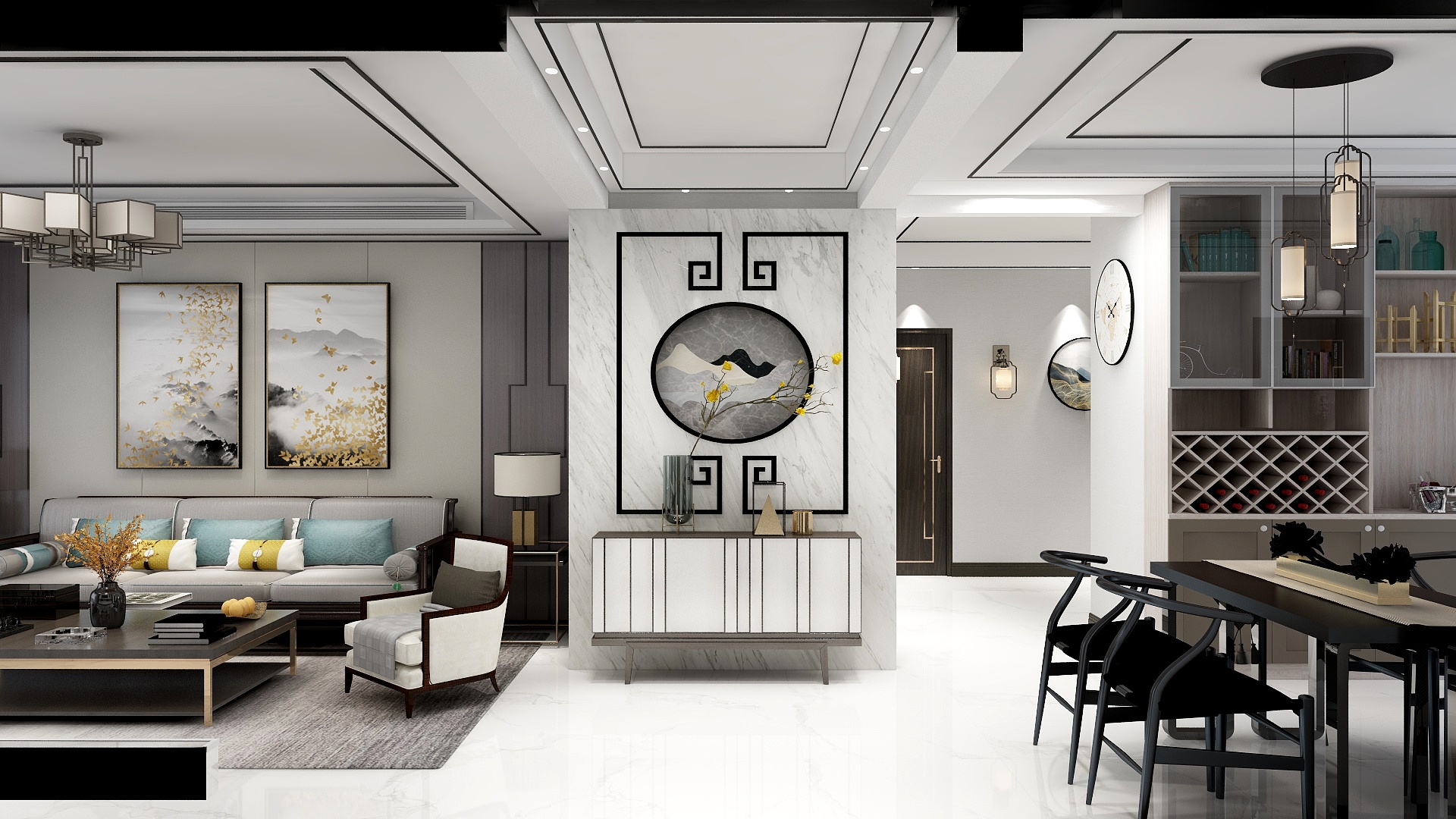 一脉山水设计-金沙湖-装修设计方案