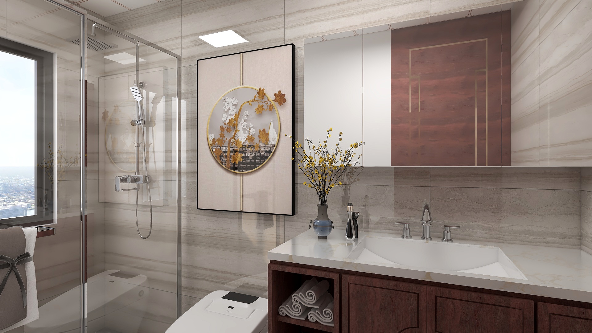 洸-若-180方新中式装修效果图