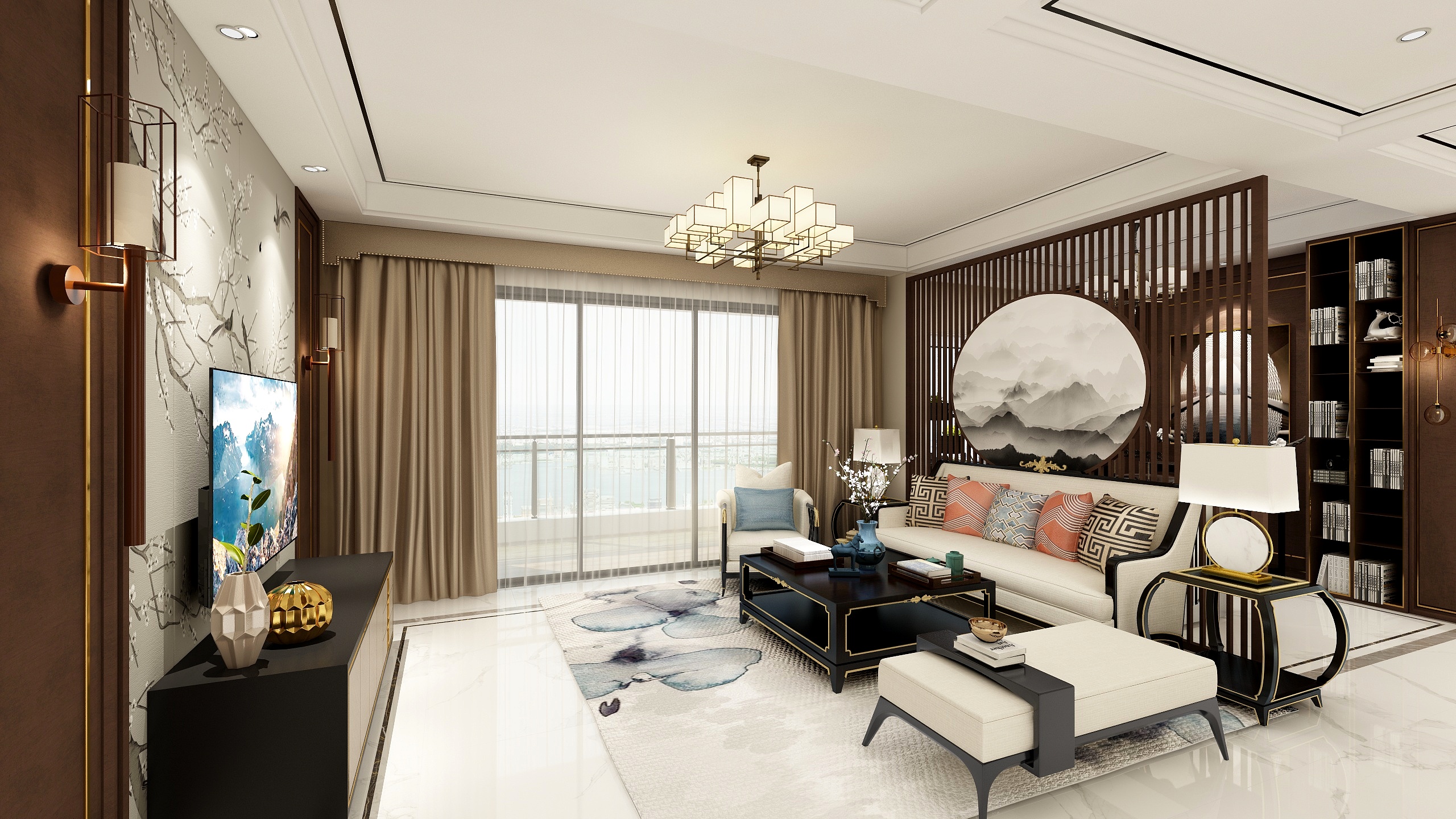 设计师_陈忠智-新中式纯水岸-装修设计方案