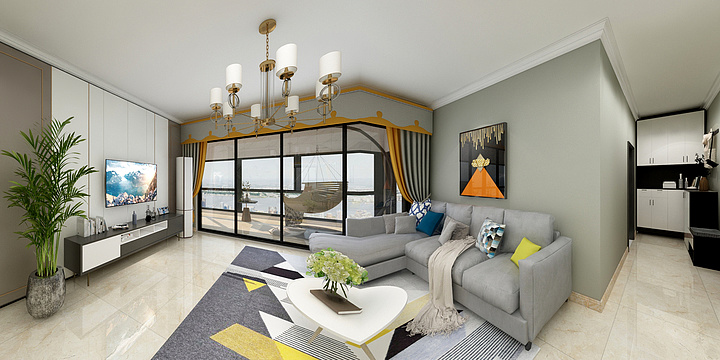 柔然（宿迁）专卖店-翰林阁8-2-403-装修设计方案