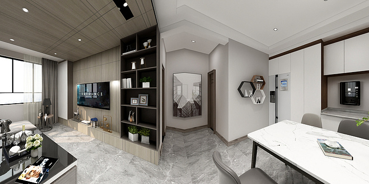 设计师联盟岳-奥体文景苑-装修设计方案