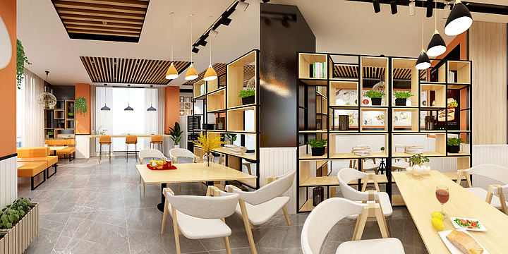 鼎居装饰设计机构-汉堡店-装修设计方案