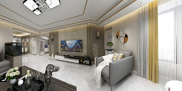 红尘一笑vopI-安惠苑B区7-1-302-装修设计方案