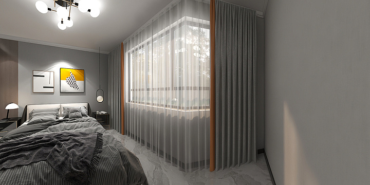 设计师A孙娜-天山熙湖143㎡张程-装修设计方案