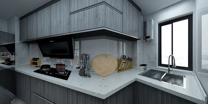 霜亦无华竞在秋-骧龙国际16-2203-装修设计方案