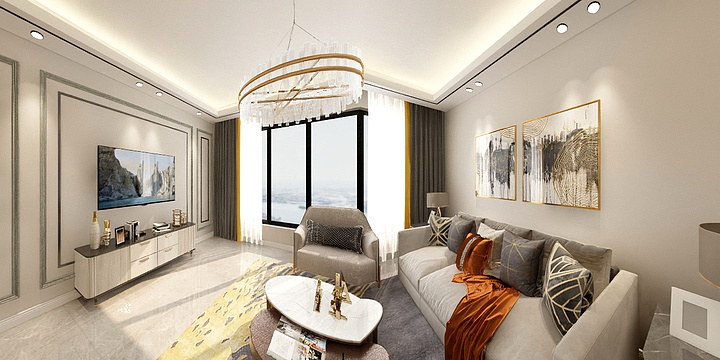 回音丶WS-林凯城吕姐98平米效果图-副本-装修设计方案