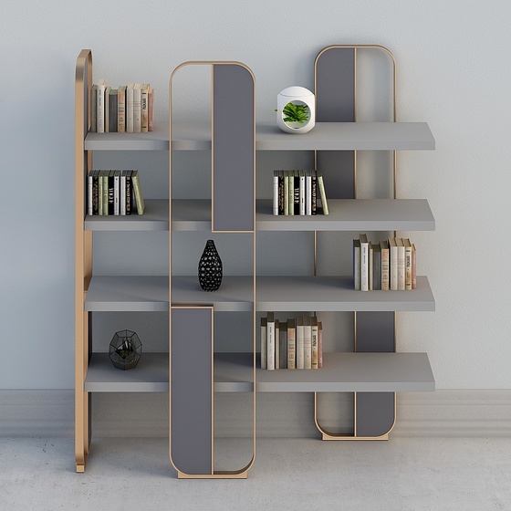 Luxury Bookcases,Bookcases,Earth color