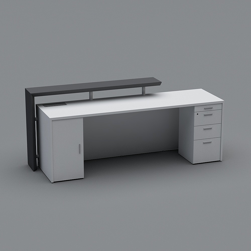 沃德前台3D模型