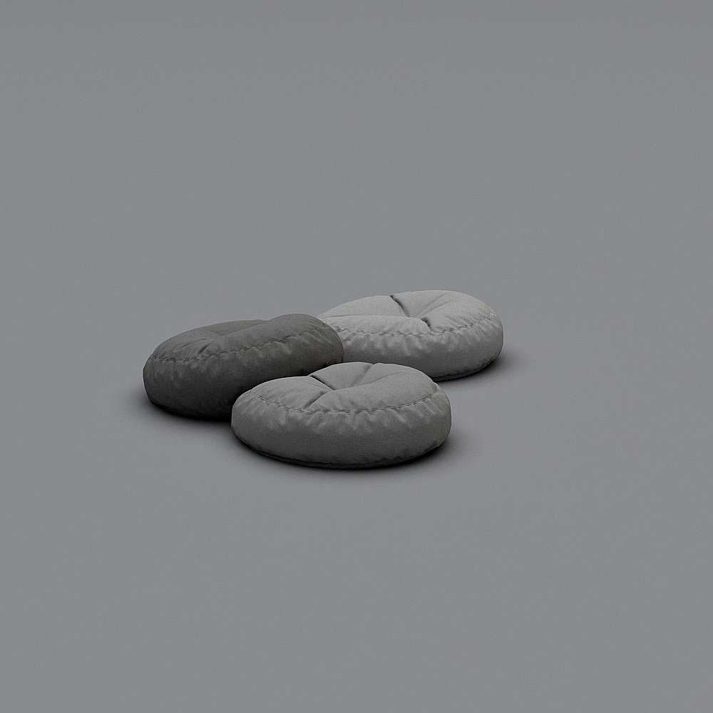 北欧坐垫3D模型