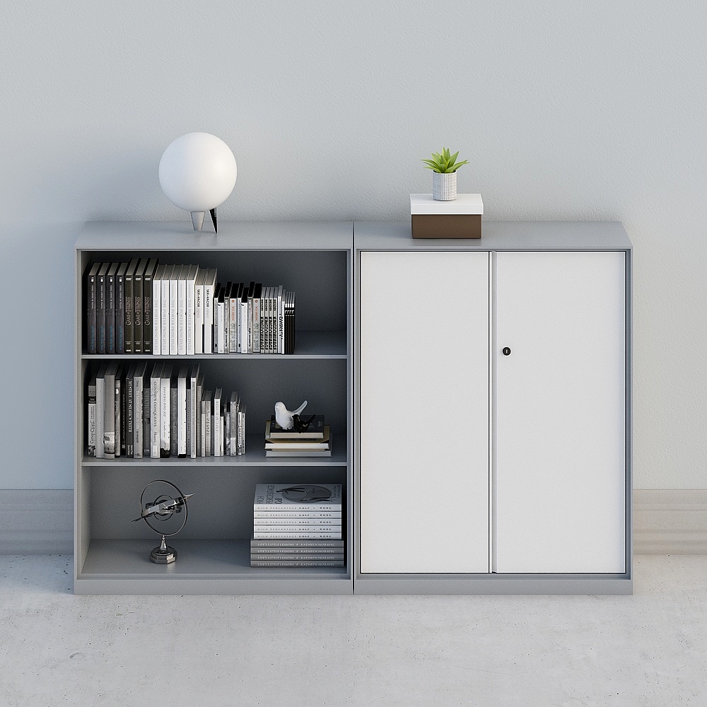 现代办公室-柜子-13D模型