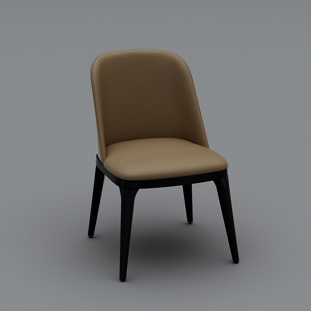 奢都  现代简约风格 DC02 餐椅3D模型