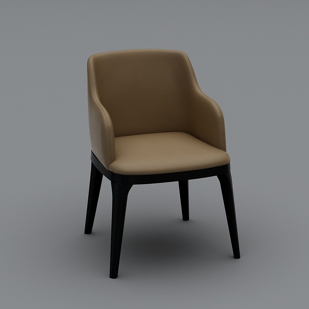 奢都  现代简约风格 DC04 餐椅3D模型