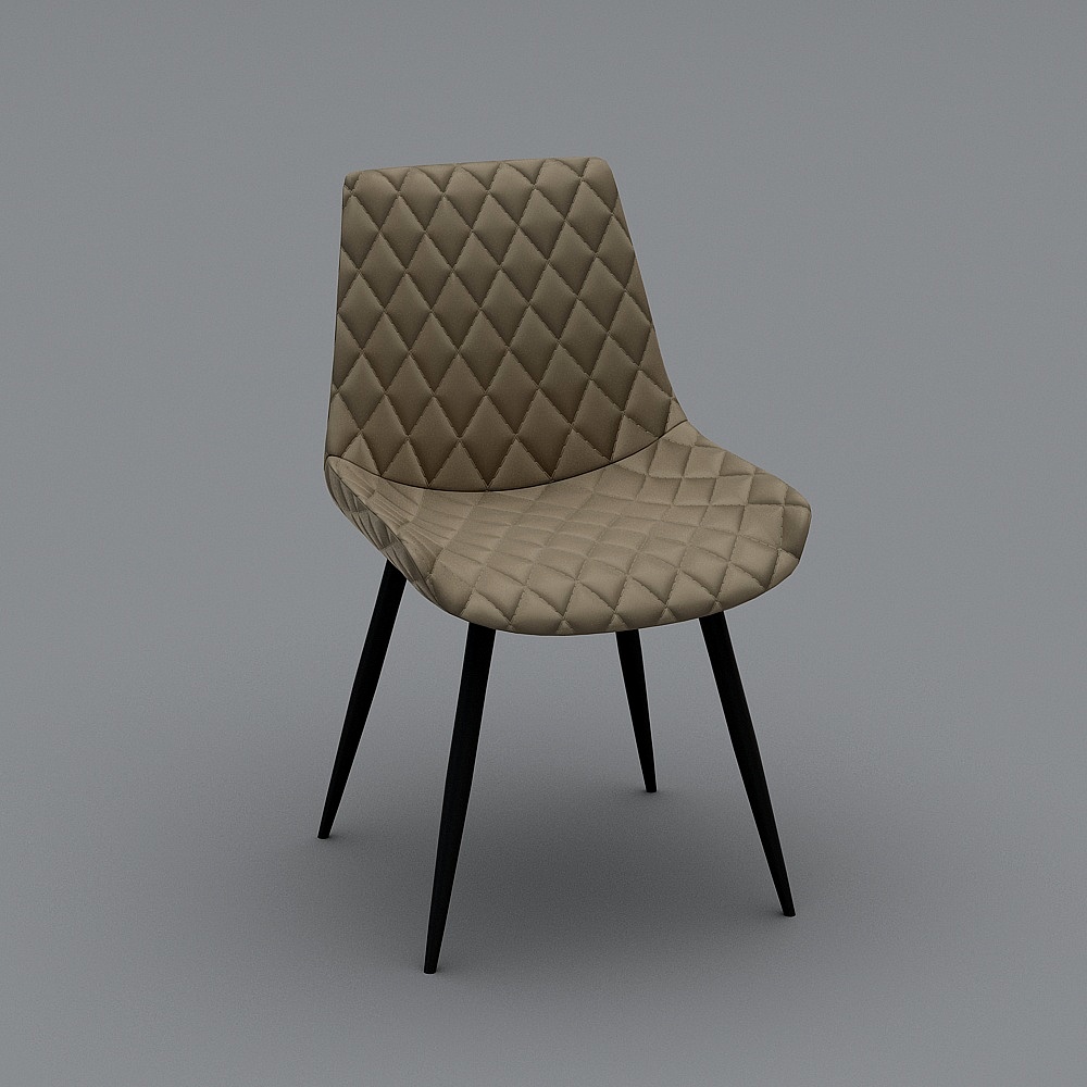 奢都  现代简约风格 DC05 餐椅3D模型