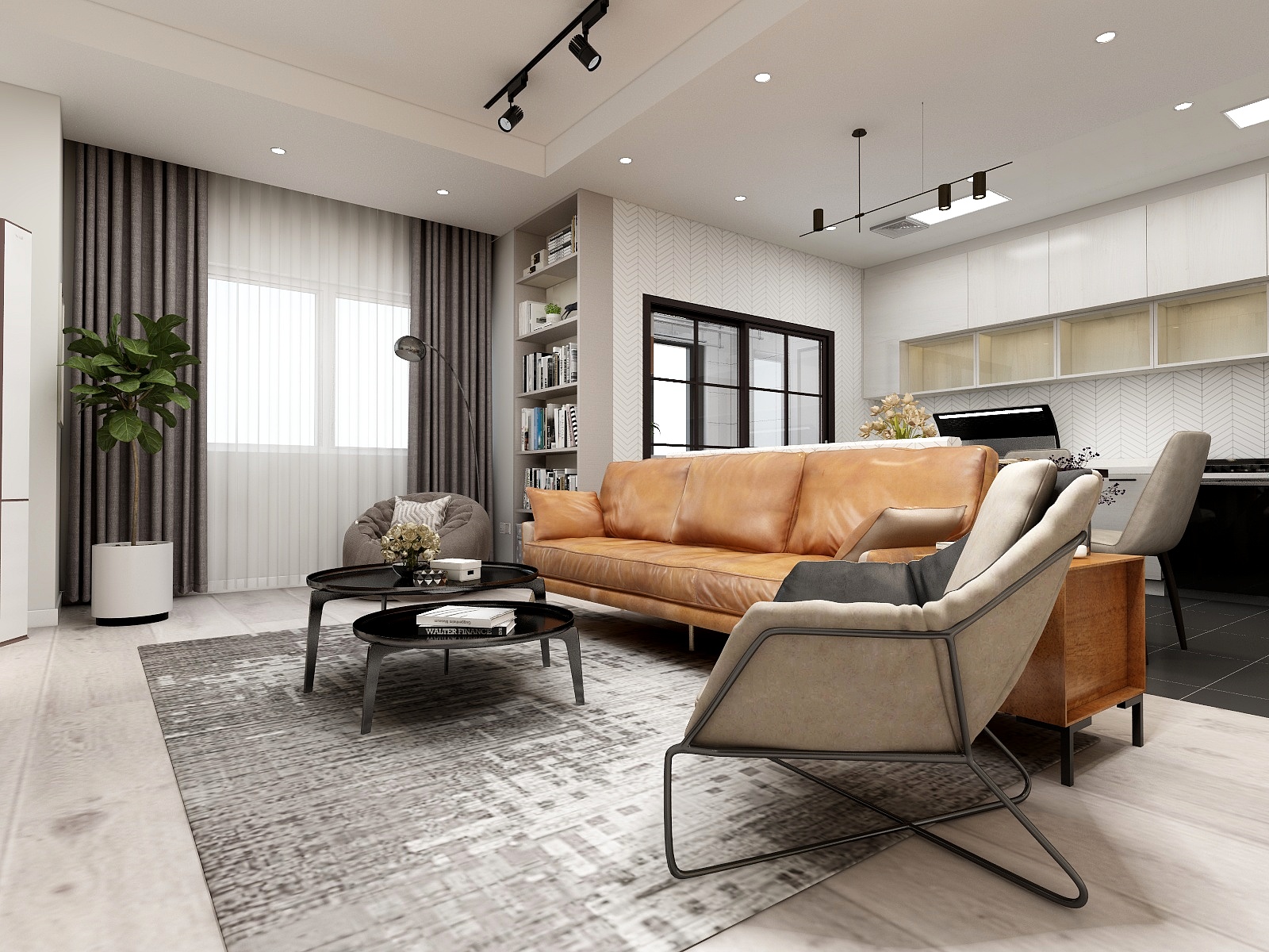 轻元素丨迷思Elly-旭辉珺悦府C户型-110-装修设计方案