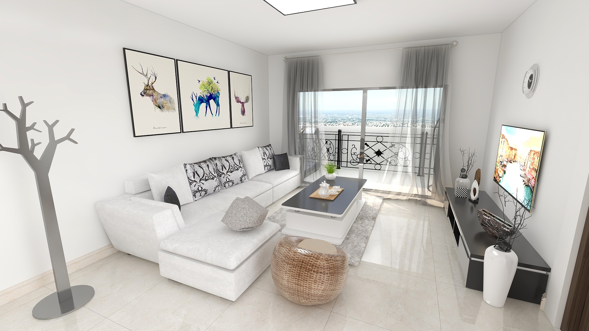 飞天猪STME-北欧居住空间装修设计方案-装修设计方案