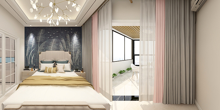 致尚佳装饰-超哥-新一社区复式楼二层-装修设计方案