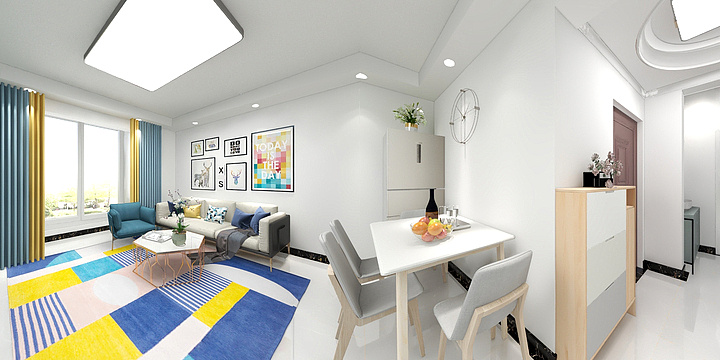 大宅装饰13811006734-美丽园西区-两居-北欧-装修设计方案