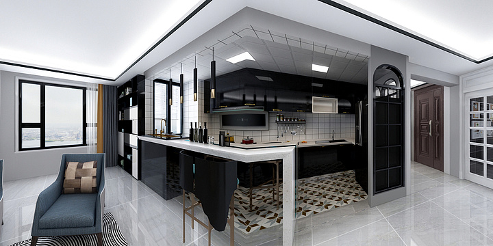 锦辰设计18613536831-13-2-201锦华家园95-装修设计方案