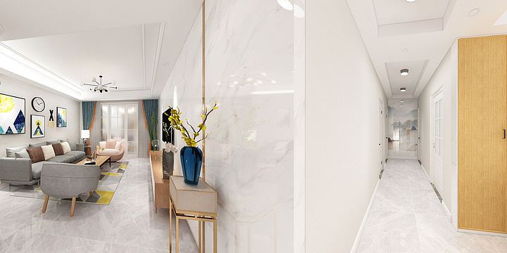 顾庆娟-3室2厅北欧风格-装修设计方案