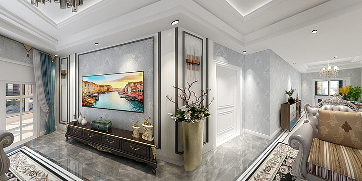 谐风-26栋塔楼最下面右户型1-装修设计方案