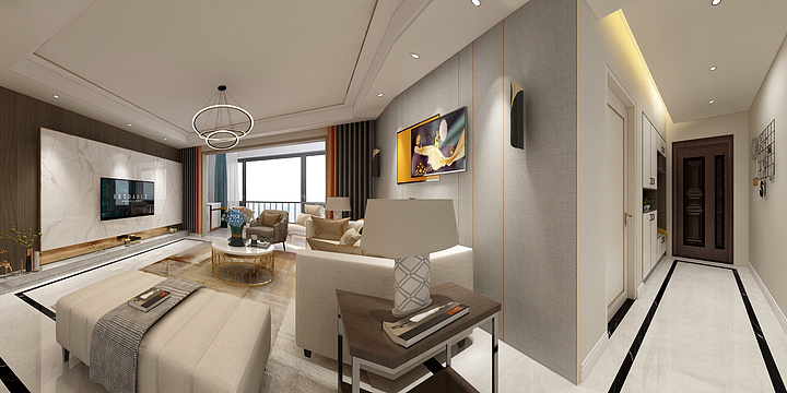 璟言空间设计-凯旋城129㎡张女士雅居-装修设计方案