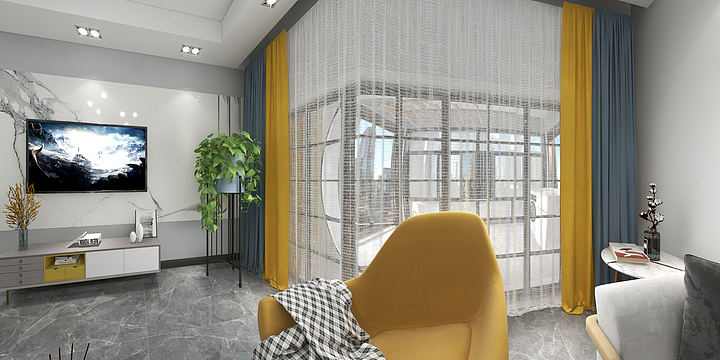 九月装饰设计-盛世豪庭·现代-装修设计方案