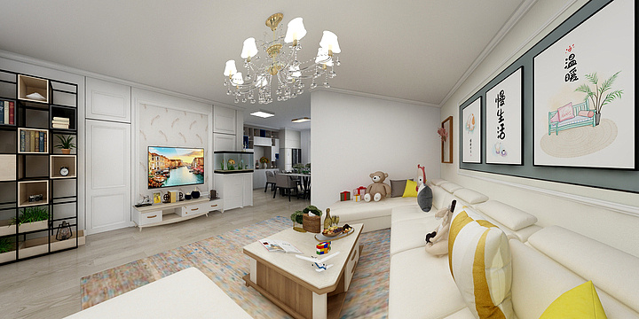 谢方方-园田小区现代简约-装修设计方案