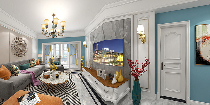 贝後葙喁-新城悦隽洋房D-2-装修设计方案