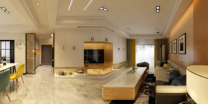 室内外树叶设计-紫金城四期吴姐-装修设计方案