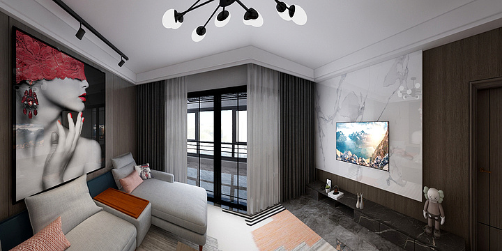 效果图设计PJC-简约而不简单-装修设计方案