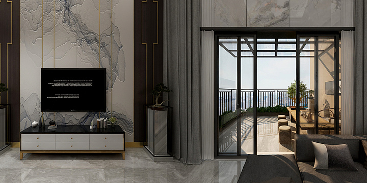 YJ設計-彩虹城7-23030000-装修设计方案