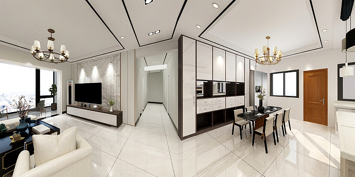 登超装饰-保利未来城市44栋效果图-装修设计方案