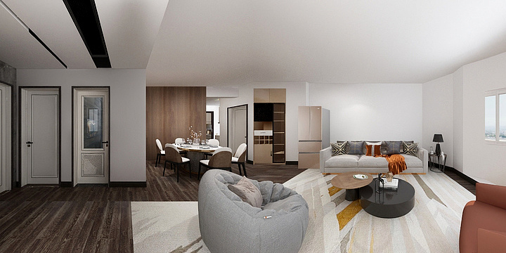 设计罗工333-城市假日7栋1单元1003 效果-副本-副本-装修设计方案