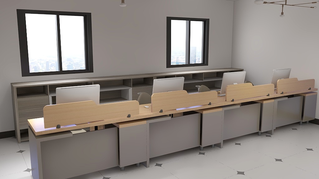 蓝天定制家居-厂办公室-装修设计方案