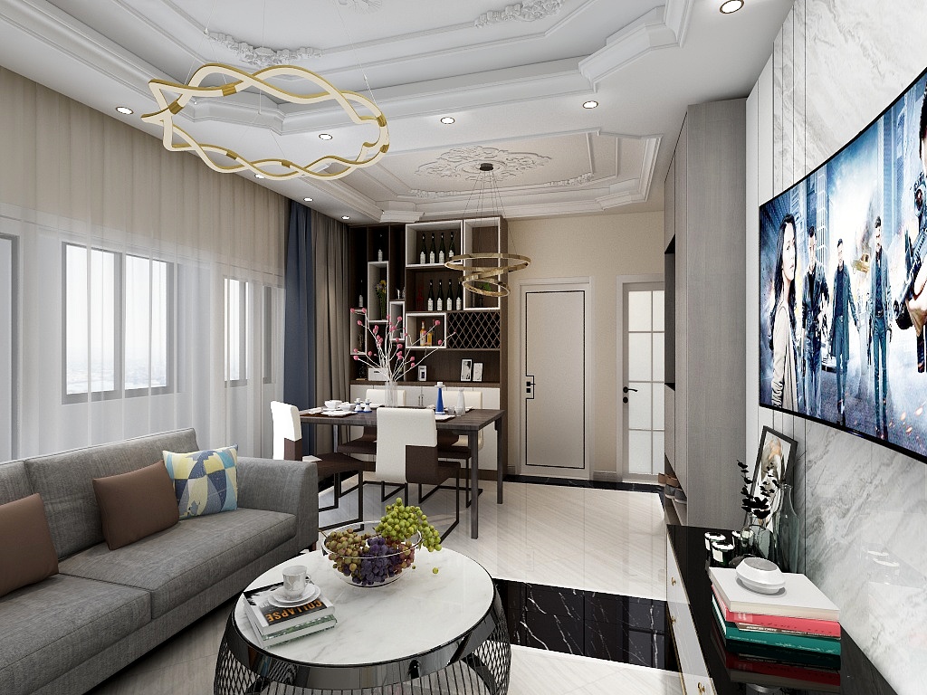 设计保森-瑞和园89.50㎡B户型3室2厅1卫-装修设计方案