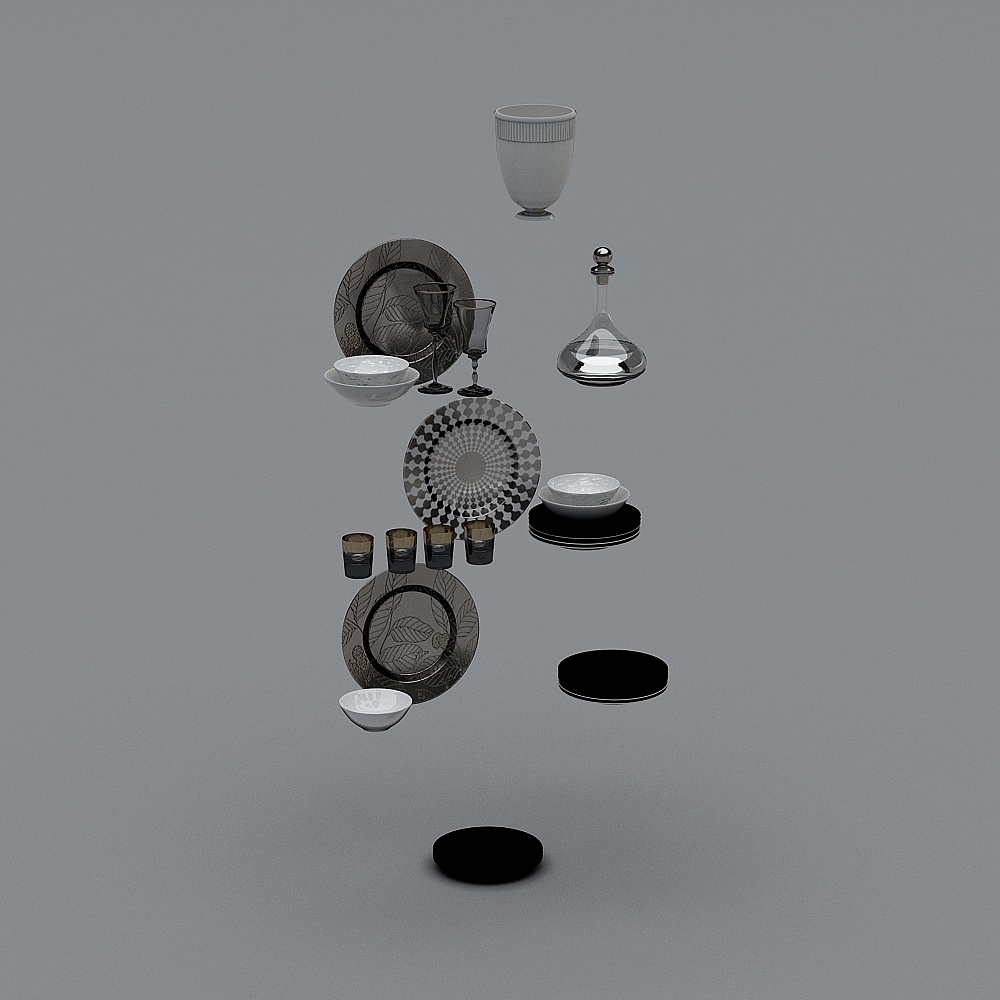 美式-摆件-xs3D模型