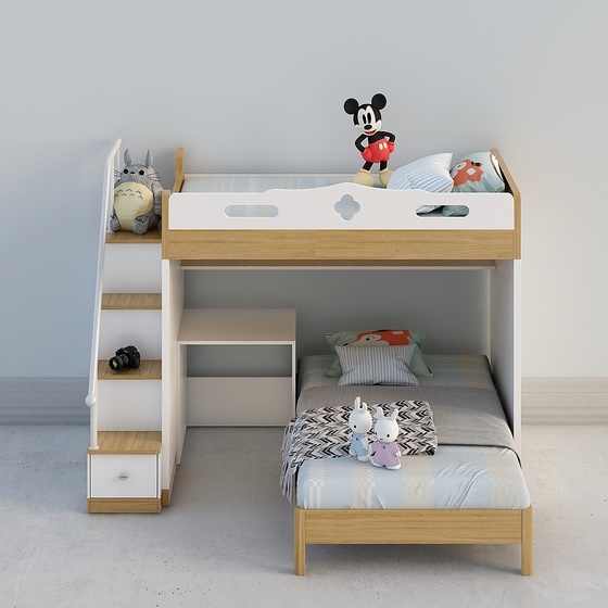 Scandinavian Bunk Beds,Earth color