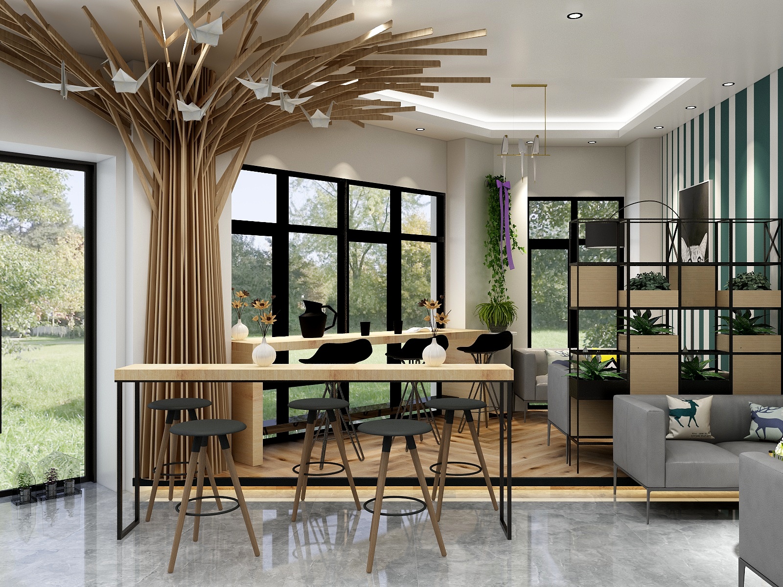 琥珀_川-心樾奶茶店-装修设计方案