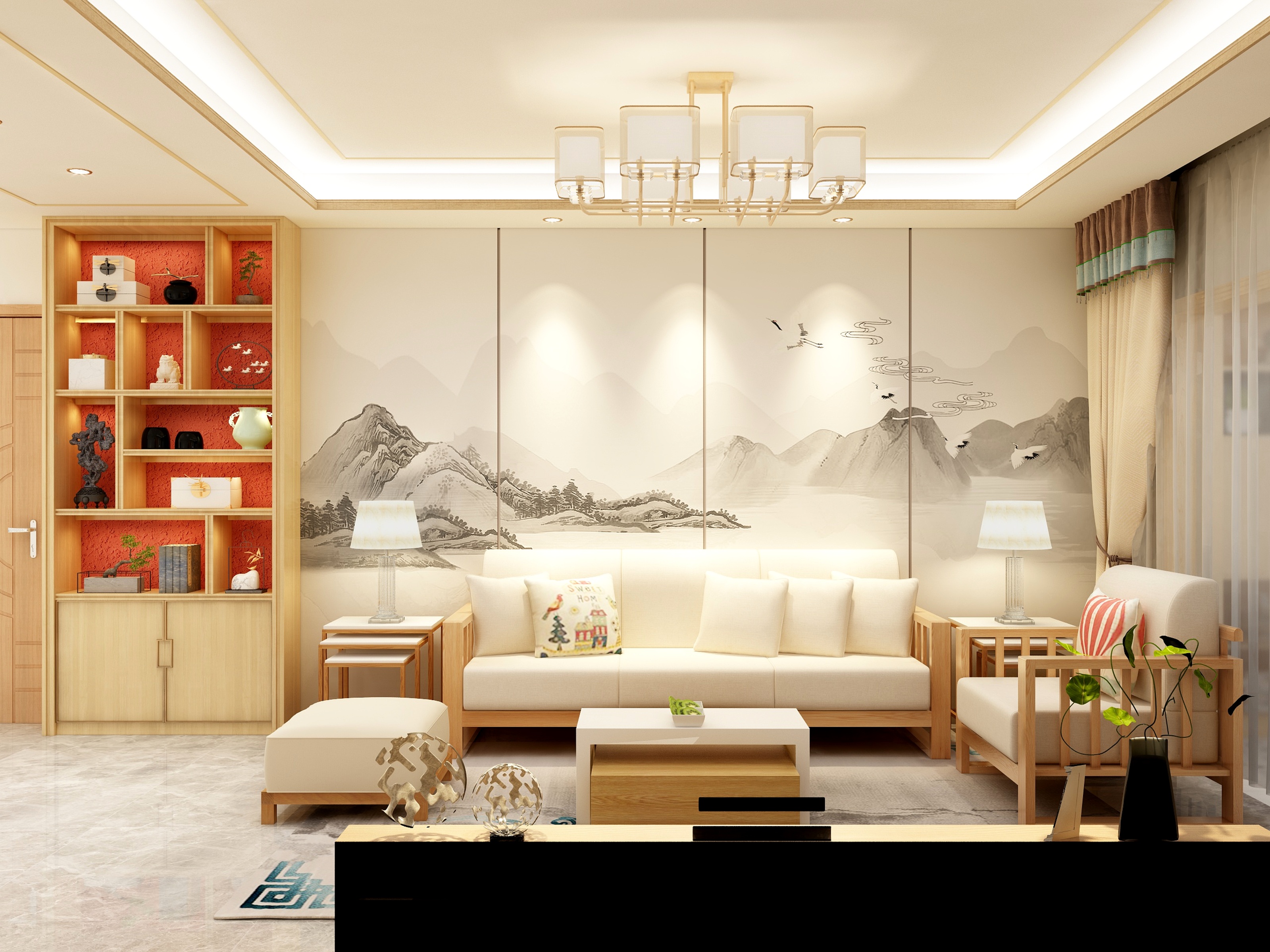 谢炎丨-《剑江.新中禅》-装修设计方案