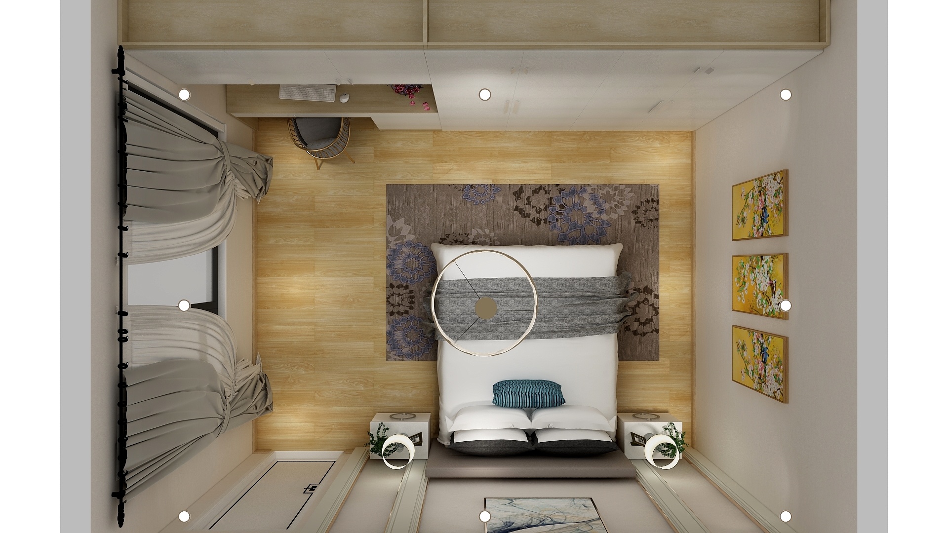 湖南视美装饰-付靓颖卧室-装修设计方案