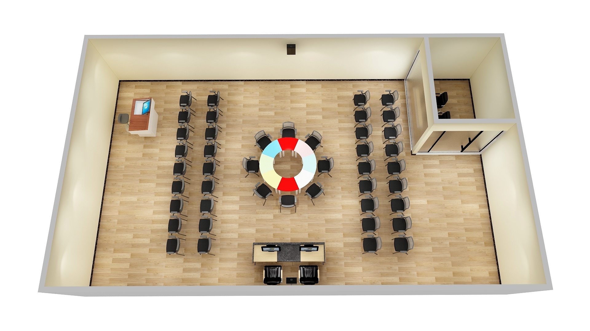 陈肖杰-湖南劳动人事关系学院协调室-装修设计方案