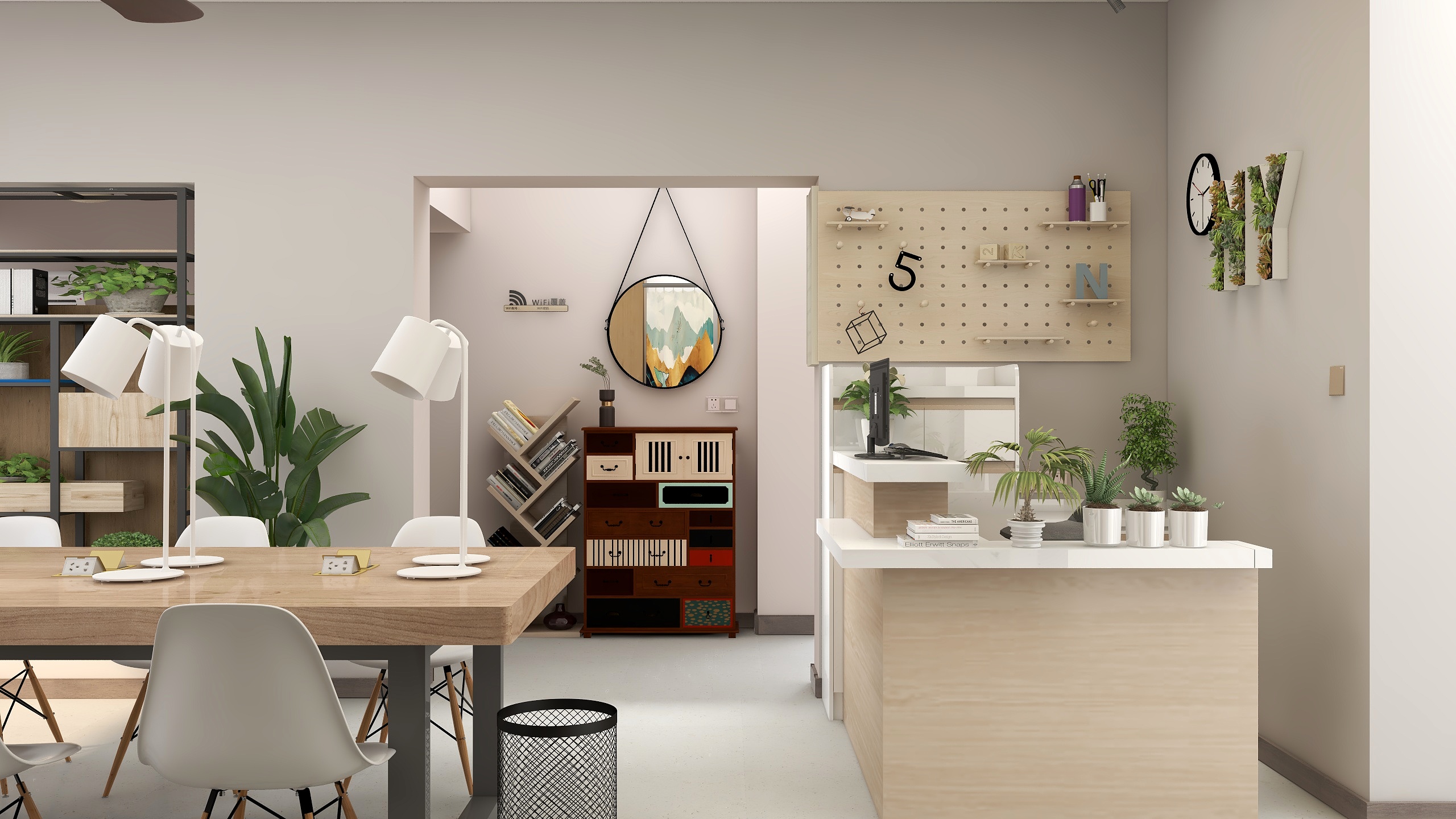 CG安安耶-济南·囊萤付费自习室-装修设计方案