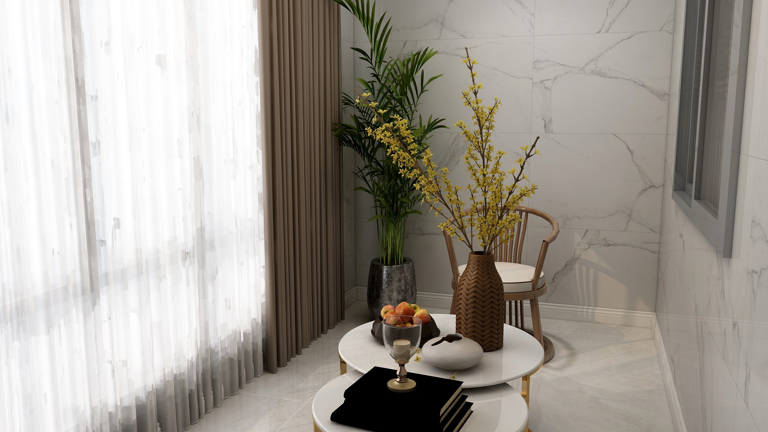 集成墙板效果图SJS-程总现代-装修设计方案