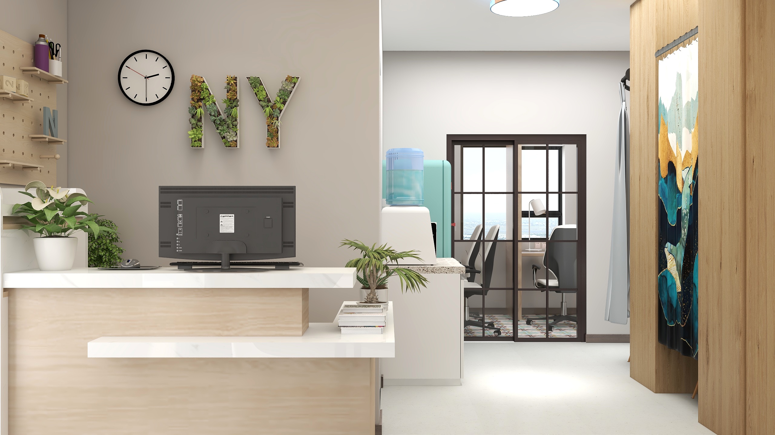 CG安安耶-济南·囊萤付费自习室装修效果图